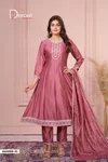 Bawree By Deecee Vichitra Silk Anarkali kurtis Set

